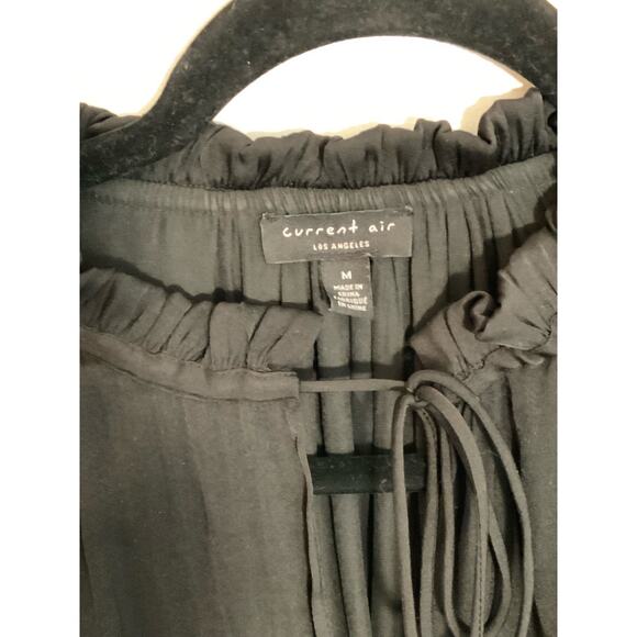 Current Air Black Blouse with shoulder stripes - Picture 2 of 6